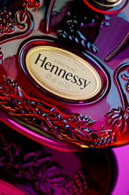 A bottle of Hennnessy