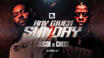 Calicoe and Chess looking serious into the camera for the promoPicture
